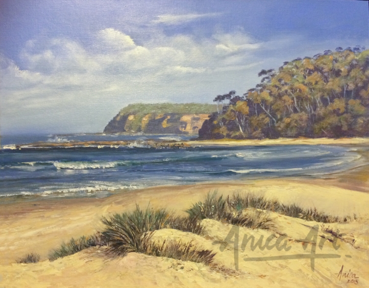 Mollymook beach painting
